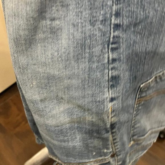 denim jeans 44X32 good condition besides one belt loop loose which left a small - Picture 4 of 5